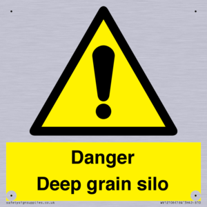 Danger Deep grain silo